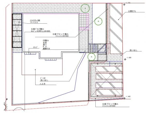 平面図　表札施主支給