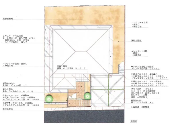 平面図　表札イメージ