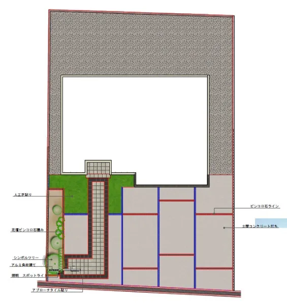 平面図　表札施主支給