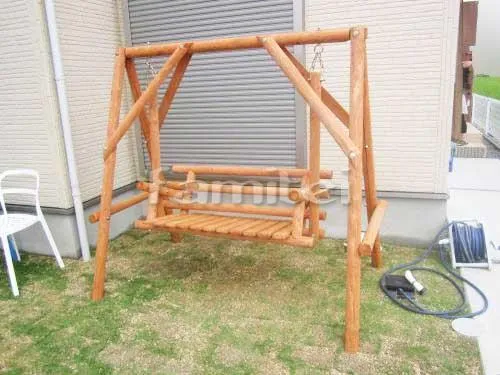 芝生張り 姫高麗芝 プレゼント DIY木製ブランコ