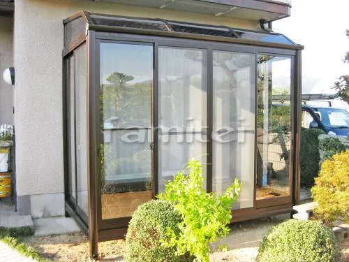 ガーデンルーム レギュラーサンルーム R型アール屋根 網戸(正面 側面片側)