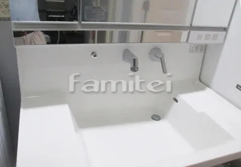 洗面化粧台 タカラスタンダード ファミーユ W90 シングルレバー水栓