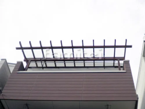 フル木製調ベランダ屋根 YKKAP サザンテラス パーゴラタイプ 積雪50cm対応 3階用 F型フラット屋根