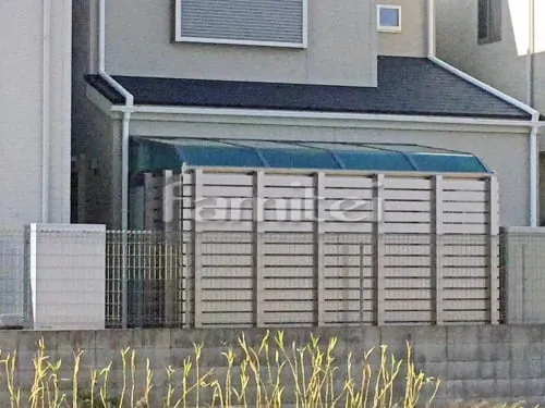 ガーデンルーム レギュラーサンルーム R型アール屋根 激安目隠しフェンス塀 プランパーツ アルミ平板