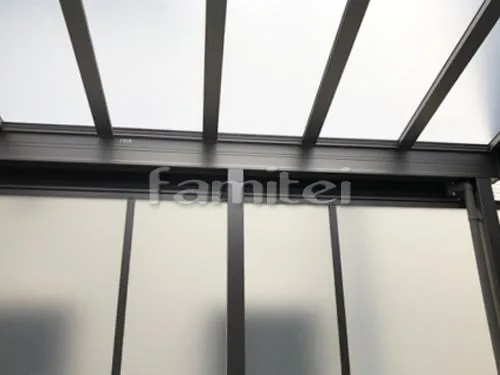 雨除け屋根 LIXILリクシル スピーネ 1階用 F型フラット屋根目隠しパネル(前面 正面)2段