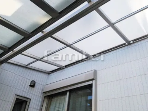 雨除け屋根 YKKAP ソラリアF 1階用 F型フラット屋根