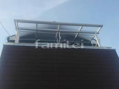 ベランダ屋根 YKKAP ソラリアテラス屋根 2階用 F型フラット屋根 物干し(ワイド吊下げ)