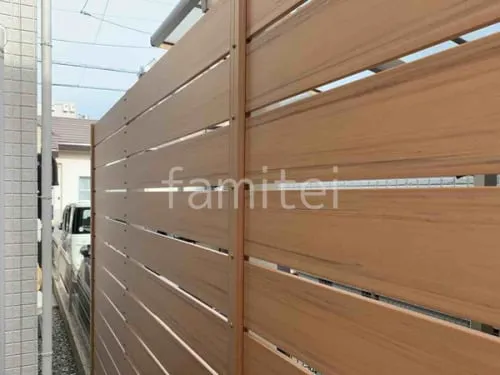 人工木・樹脂 フェンス（木調） F＆F マイティウッド ベーシック 目隠し 木調・ラティス 樹脂