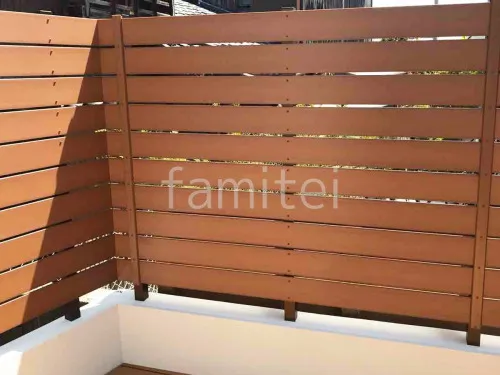 人工木・樹脂 フェンス（木調） F＆F マイティウッド ベーシック 目隠し 木調・ラティス 樹脂