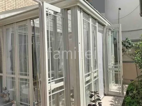 ガーデンサンルーム  LIXIL 暖蘭物語 Aガラス フラット屋根