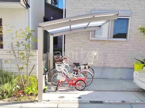 サイクルポート 自転車バイク屋根 LIXIL ネスカR ミニ アール屋根