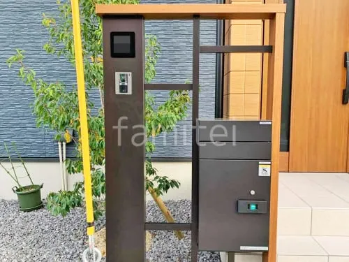 宅配ボックス門柱 （機能門柱 ） YKKAP 木製調 ルシアスウォールNB01型 