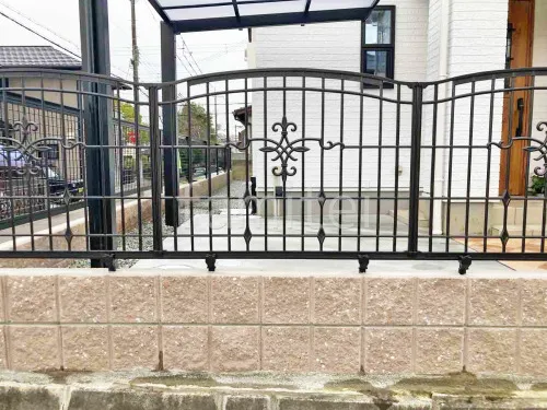 アルミ鋳物 フェンス LIXIL キャスティナF型 鋳物 ブロック塀 （化粧ブロック） ユニソン シャモティ 