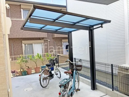 サイクルポート 自転車バイク屋根 YKKAP エフルージュ FIRST フラット屋根