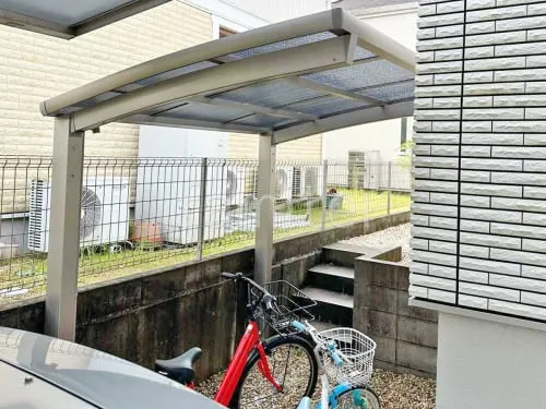 サイクルポート 自転車バイク屋根 LIXIL ネスカR ミニ アール屋根