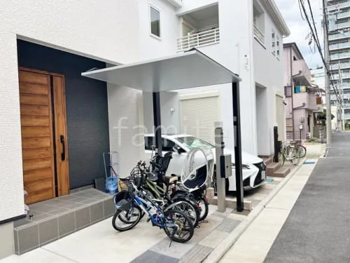 サイクルポート 自転車バイク屋根 LIXIL カーポートSC ミニ フラット屋根 吊り下げ屋根