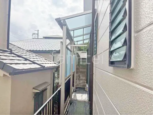 １階テラス屋根 （雨除け） YKKAP ソラリアF フラット屋根 スタンダード 壁付