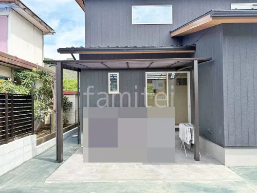 雨除け屋根 YKKAP 独立式レセパLタイプ 1階用 F型フラット屋根 タイルデッキ タカショー セラレバンテ