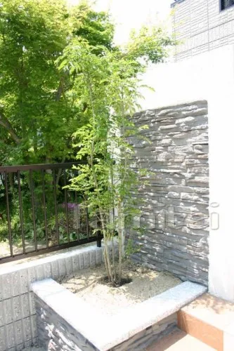奈良市　リフォーム外構　境界塀撤去　門まわり　モダン門柱　アプローチ土間デザイン
