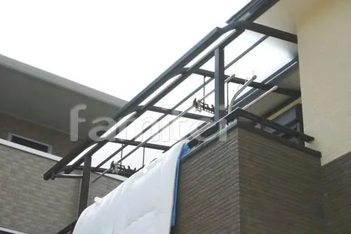 オープン・洋風外構工事　門柱　ベランダ屋根　テラス屋根
