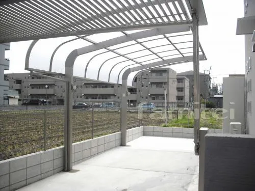 大阪市のカーポート工事　トステム　テールポート縦２