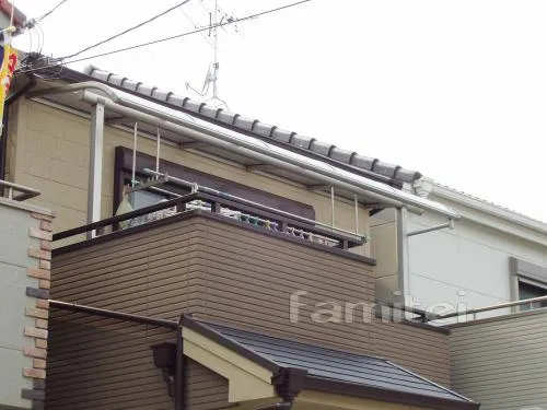 東大阪市　カーポート　ＹＫＫレイナポート２台　YKKヴェクターテラス屋根２Ｆ