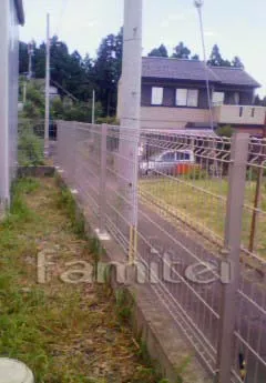 大津市のリフォーム　犬走り　境界フェンス塀