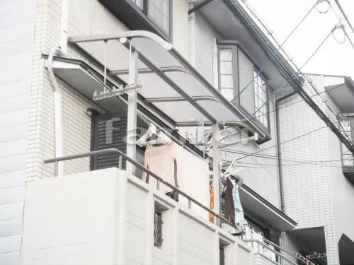 京都市　ベランダ屋根 レギュラーテラス２階 物干し
