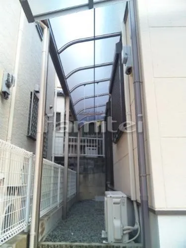 貝塚市　カーポート プライスポート１台 洗濯物干し レギュラーテラス屋根１階
