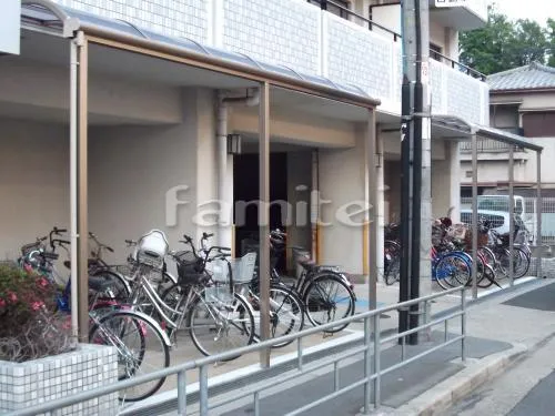 大阪市　自転車サイクルポート レギュラーテラス屋根 １階 2箇所