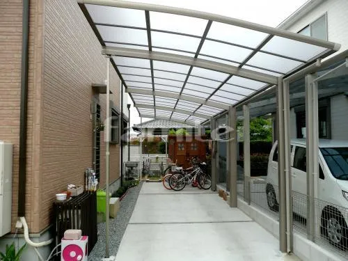 姫路市　カーポート　プライスポート サポート柱追加施工