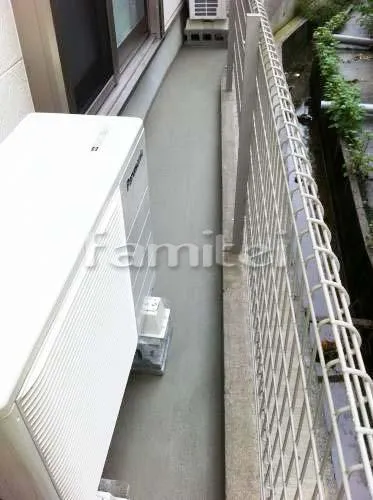 京都市　犬走り土間コンクリート　テラス屋根2階
