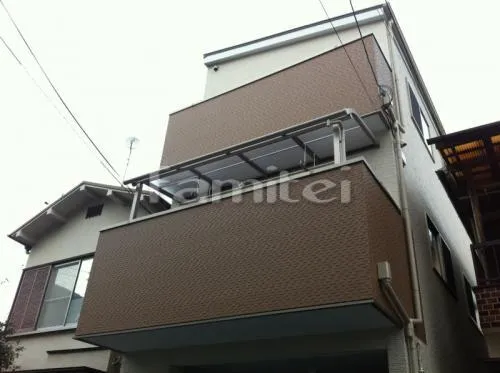 大阪市　ベランダ屋根 レギュラーテラス屋根２階 物干し