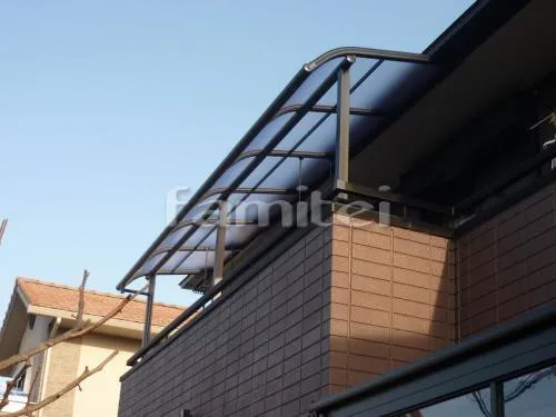 神戸市　フラットサンルーム　タイルデッキ ガーデンルーム　ベランダ屋根 レギュラーテラス屋根2階 物干し