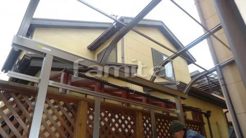 京都市　レギュラーテラス屋根１階　物干し