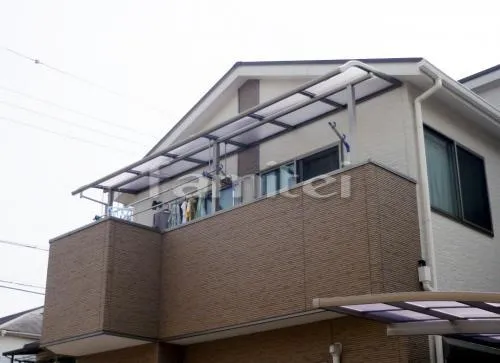 岸和田市　カーポート プライスポート１台　ベランダ屋根 レギュラーテラス屋根２階 物干し
