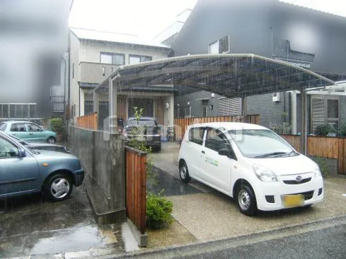 京都市 カーポート プライスポート2台 ワイド レギュラーテラス屋根1階