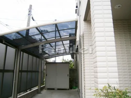 神戸市 カーポート プライスポート１台 サイドパネル 目隠しパネル 目隠しパネル サイドパネル 駐車場屋根 プライスポート１台