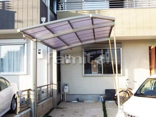 尼崎市 ベランダ屋根 レギュラーテラス屋根２階 物干し