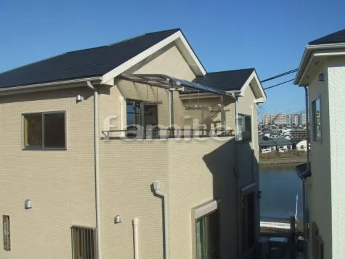 和泉市　ベランダ屋根 レギュラーテラス屋根２階 物干し