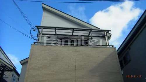 西宮市　ベランダ屋根 レギュラーテラス屋根２階 物干し
