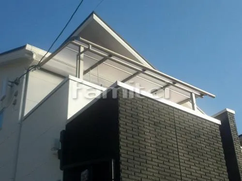 香芝市　ベランダ屋根 レギュラーテラス屋根２階 物干し