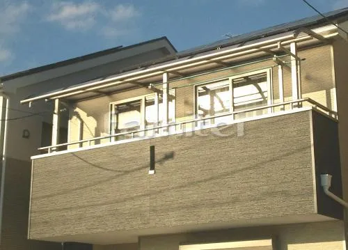 京都市 カーポート プライスポート2台 M合掌 ベランダ屋根 レギュラーテラス屋根2階用