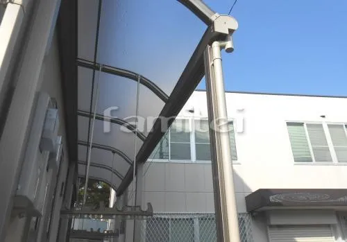 和歌山市 新築オープン外構 ガラスブロック門柱 目隠し角柱
