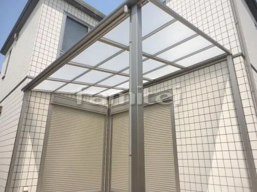 和歌山市 新築オープン外構 システム門柱 スリムスクエア 手摺 グリップライン