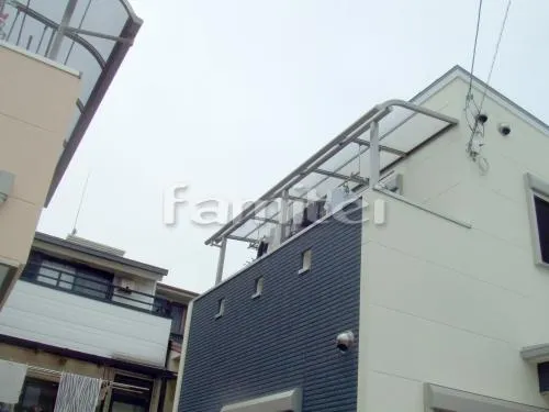 堺市 ベランダ屋根 レギュラーテラス屋根２階 物干し カーポート プライスポート１台