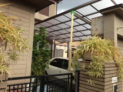 堺市 エクステリア工事 カーポート プライスポート 1台用(単棟) Ｒ型アール屋根