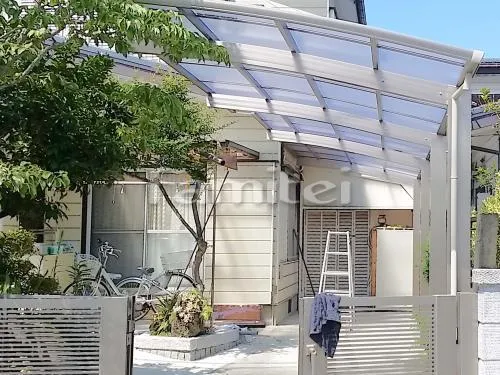 甲賀市 エクステリア工事 カーポート プライスポート 縦2台用(縦連棟) R型アール屋根