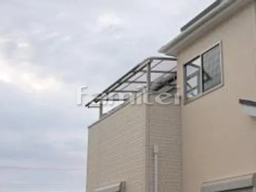 磯城郡川西町 エクステリア工事 ベランダ屋根 レギュラーテラス屋根 2階用 R型アール屋根 物干し