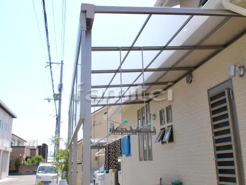 和歌山市 リフォーム部分工事 既存テラス屋根取り替え修理 妻垂木 中垂木 野縁 部品交換